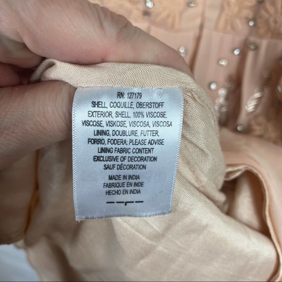 Jenny Yoo 'Blaire' Blush Sleeveless Embellished Dress Small - Picture 16 of 16